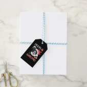 Border Collie Kerstmis Cadeaulabel (Met Touw)