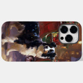Border Collie Kerstmis Feestelijk Seizoen Case-Mate iPhone Case (Achterkant (horizontaal))