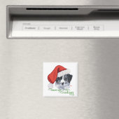 Border Collie Kerstmis Magneet (Insitu (Vaatwasser))