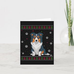 Border Collie Kersttrui Xmas Huisdier Doen Kaart