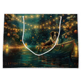 Border Collie kerstvakantie Groot Cadeauzakje (Voorkant)