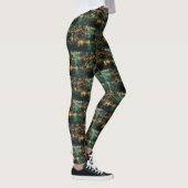 Border Collie kerstvakantie Leggings (Rechts)