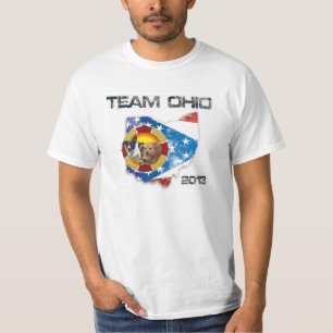 Border Collie "Kirby" en All American "Brady" T-shirt
