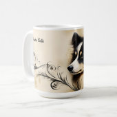 Border Collie Koffiemok (Voorkant links)