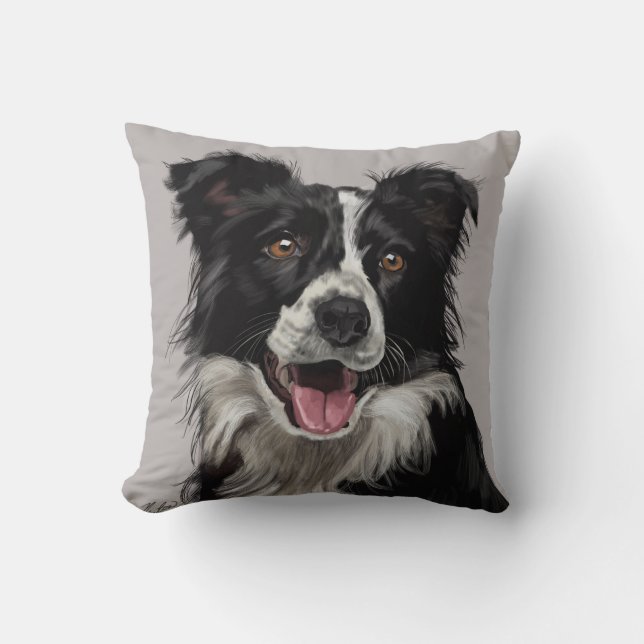 Border Collie Kussen (Voorkant)