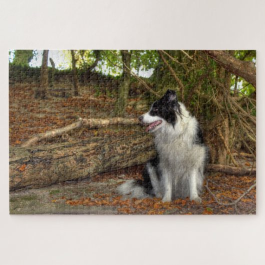 Border Collie Large Legpuzzel (Horizontaal)