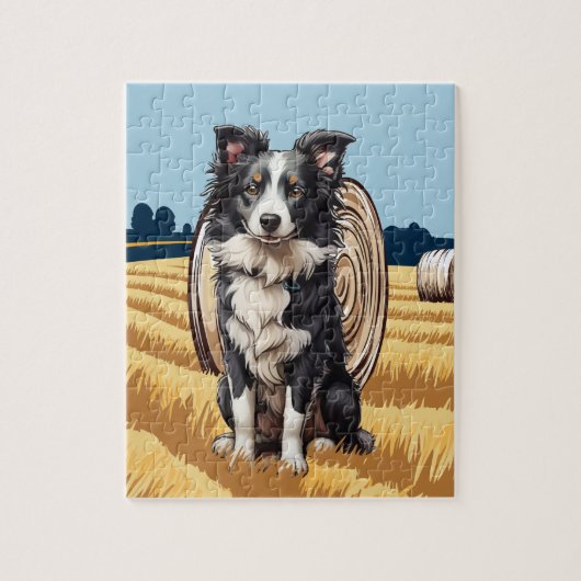 Border Collie Legpuzzel (Verticaal)