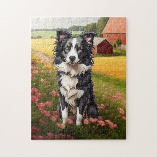 Border Collie Legpuzzel (Verticaal)