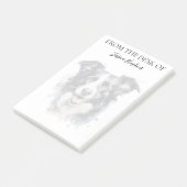 Border Collie Liefhebber Geborduurde Hond Post-it® Notes (Schuin)