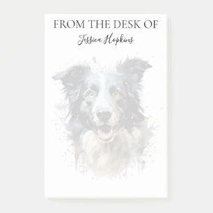 Border Collie Liefhebber Geborduurde Hond Post-it® Notes