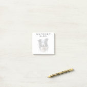 Border Collie Liefhebber Geborduurde Hond Post-it® Notes (Op bureau)