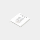 Border Collie Liefhebber Geborduurde Hond Post-it® Notes (Schuin)