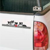Border Collie Love Bumpersticker (Op Truck)