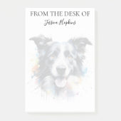 Border Collie Lover Monogrammed Dog Post-it® Notes (Voorkant)