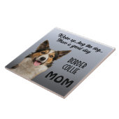 Border Collie Ma Ceramic Tile Tegeltje (Zijkant)