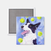 Border Collie Magnet - "Magpie's Gold" Magneet (Voorkant / Achterkant)