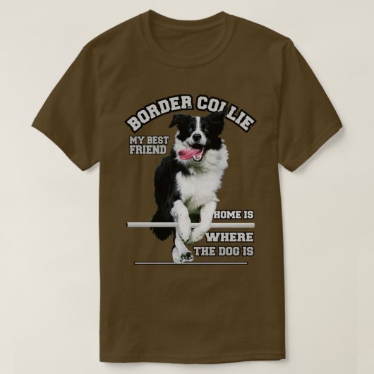 BORDER COLLIE Mijn beste vriend T-shirt (Design voorkant)