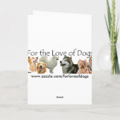 Border Collie Moederdag Kaart (Achterkant)