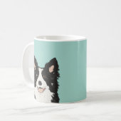 Border Collie Mok - Cute dog gift voor eigenaar va (Voorkant links)