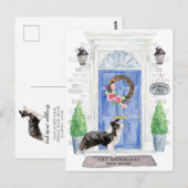 Border Collie Moving Announcement Briefkaart (Voorkant / Achterkant)