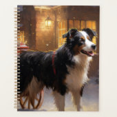 Border Collie Noël Saison Festive (Devant)