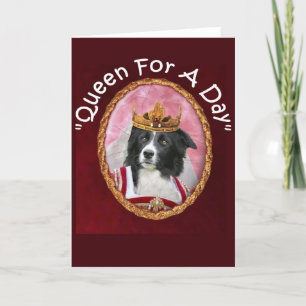 Border collie Notecard~ " Moederdag " ~Queen Kaart