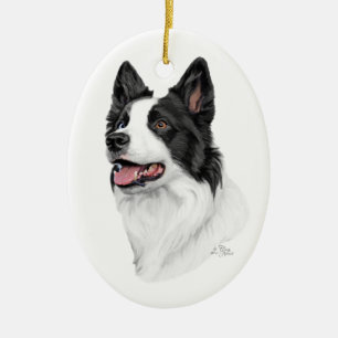 Border Collie Ornament