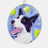 Border Collie Ornament - "Magpie's Gold" (Links)