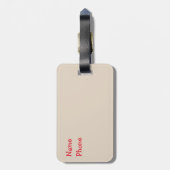 Border Collie Pet Name Crate Travel Label Bagagelabel (Achterkant verticaal)