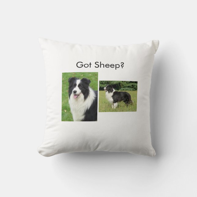 Border Collie Pillow Kussen (Voorkant)