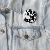 Border Collie Pin Ronde Button 5,7 Cm (In situ)