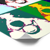 Border Collie Pop Art Poster (Hoek)