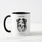 Border Collie Portrait Mok (Links)