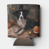 Border Collie Pumpkins Halloween Eng Blikjeskoeler (Achterkant)