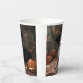 Border Collie Pumpkins Halloween Eng Papieren Bekers (Links)