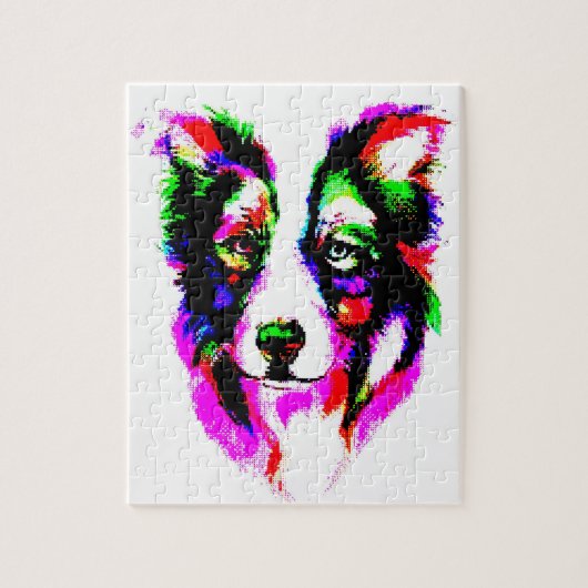 Border Collie Puzzles Legpuzzel (Verticaal)