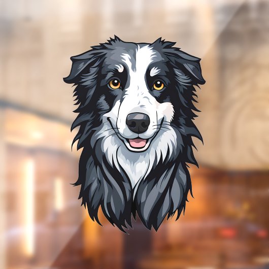 Border Collie Raamsticker (Vel 2)