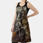 Border Collie Riding Motorfiets Halloween Eng Schort (Insitu)