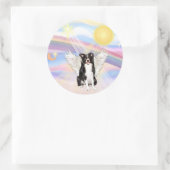 Border Collie Ronde Sticker (Tas)