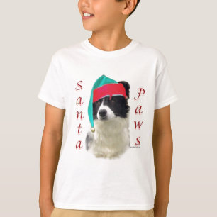 Border Collie Santa Paws T-shirt