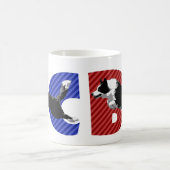 Border collie sautant la tasse (Centre)