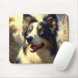 Border Collie schilderij Muismat