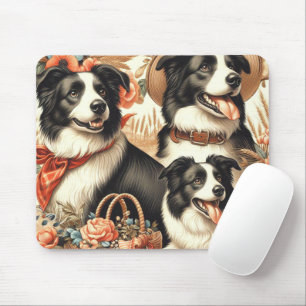  Border Collie schilderij Muismat