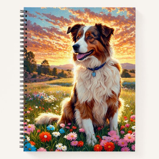 Border Collie Shepherd Dog Notitieboek (Voorkant)