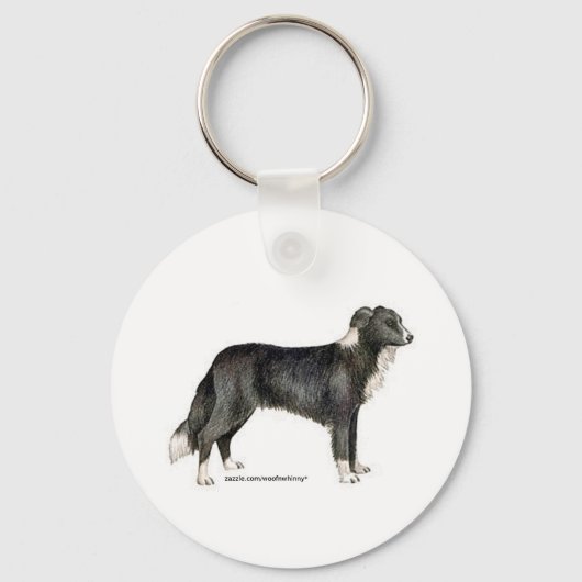 Border Collie Sleutelhanger (Voorkant)