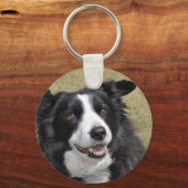 Border Collie Sleutelhanger (Voorkant)