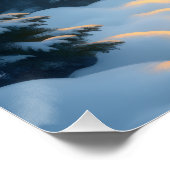 Border Collie Snowy Forest Walk Holiday Painting Perfect Poster (Hoek)