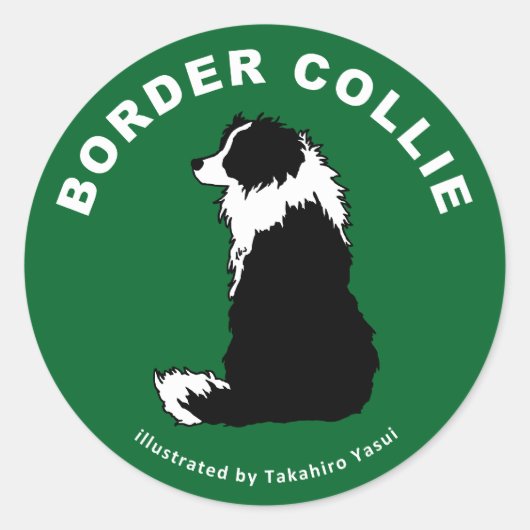 Border Collie Sticker (Voorkant)