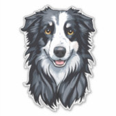 Border Collie Sticker (Voorkant)