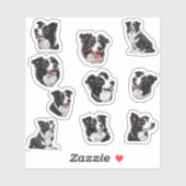 border collie sticker pack (Vel)